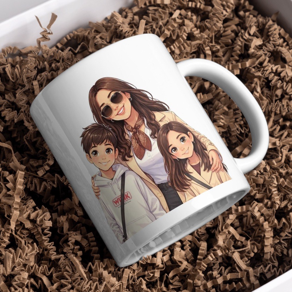 Taza mamá dibujo