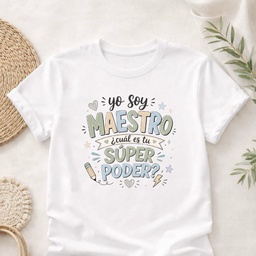 Camiseta maestro/a Súper poder